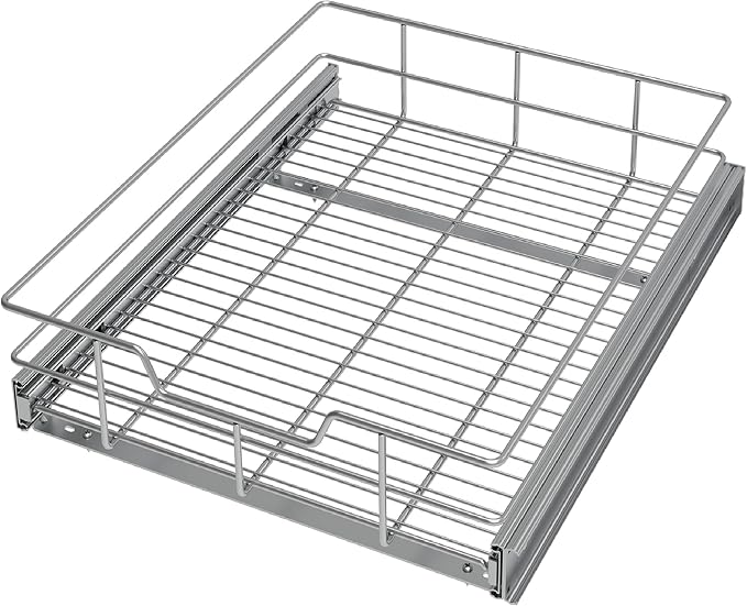 Pull Out Cabinet Organizer 17" W X 22" D, Slide Out Drawers by STORKING