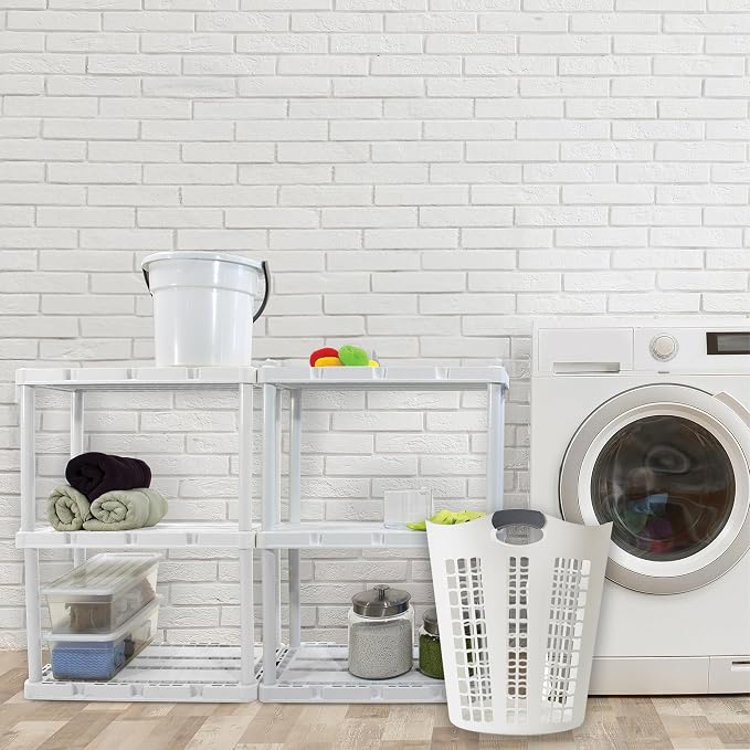 Gracious Living Laundry Basket, Easy Carry Flex Collapsible Hamper, 87.5 Liters - Image 6