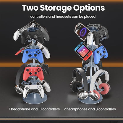 4 Tier Aluminum Alloy Game Controller Stand, Rotatable Gaming Controller - Image 3