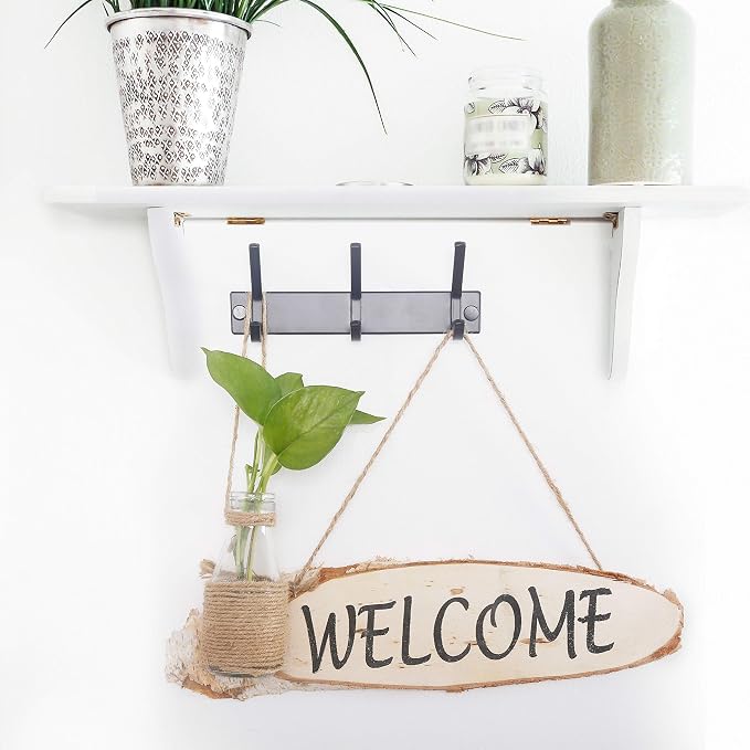 WEBI Coat Rack Wall Mounted, 3 Coat Hooks - Image 4