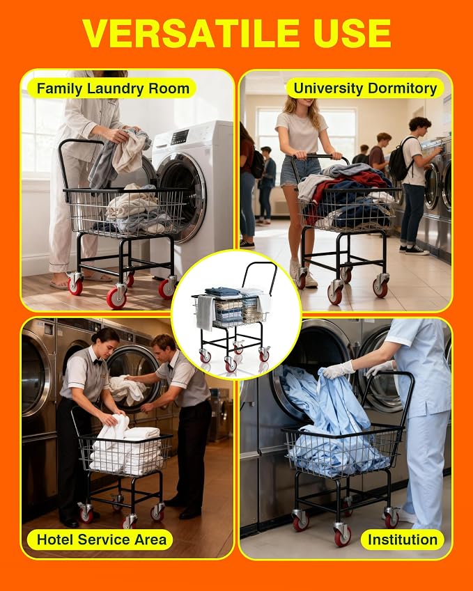 PYY Commercial Laundry Cart - Image 7