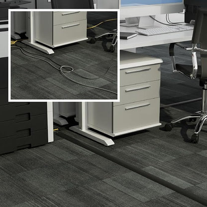 D-Line 30ft Floor Cord Cover, Floor Cable Protector, Extension Cord Cover - Image 4