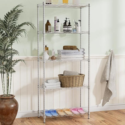 Storage Shelves, 21.3"W*11.8"D*58.5"H Kitchen Wire Shelving Unit Loads 550LBS - Image 6