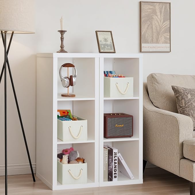 StorageWorks Storage Baskets for Shelves, Foldable Fabric Closet Storage Bins - Image 2