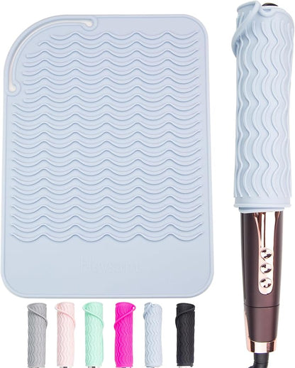 Heysam Flat Iron Case Travel Essentials Hair Straightener and Hair Curler 2-in-1 by SaloGradeHairStylingTools