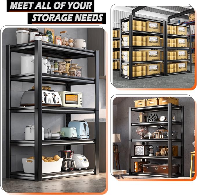 REIBII Garage Shelving Heavy Duty 2500LBS Storage Shelves 40" W Garage Shelves - Image 7