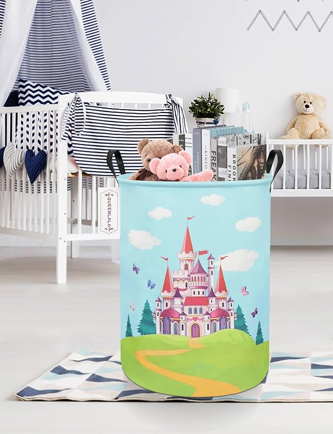 QUEENLALA Large Storage Basket, Laundry Hamper/Bathroom/Home Decor/Collapsible - Image 5