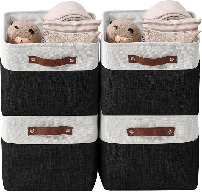 DECOMOMO Storage Bins Fabric Storage Baskets by DECOMOMO