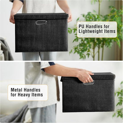 17" Large Collapsible Storage Bins - Image 4
