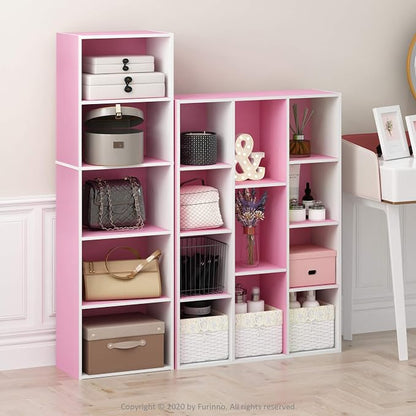 Furinno LUDER Book Shelf, 5-Cube Bookshelf, Bookcase - Image 2