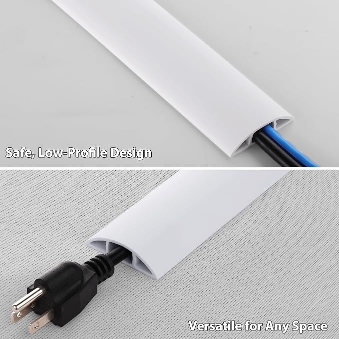 ZhiYo 3.6ft Cord Covers for Wires on Floor, Cord Hider Floor Hide Extension - Image 3