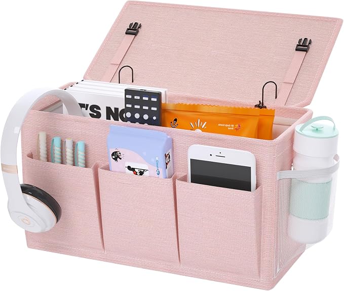 Dual-purpose Bedside Caddy Bedside Organizer, Bed Caddy by Edudif
