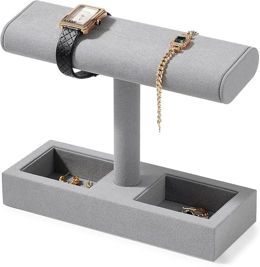 Oirlv Microfiber T-Bar Watch Display Stand Jewelry Display Props Jewelry by Oirlv