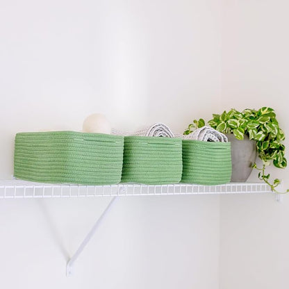 NaturalCozy 13.5”x8.5”x5.5” Rectangle Storage Baskets - Image 7