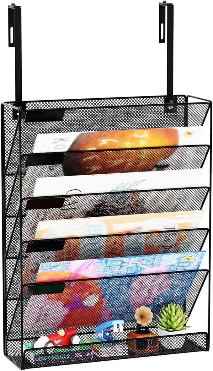 6-Tier Hanging File Organizer Office Cubicle Accessories by GDINDINFAN