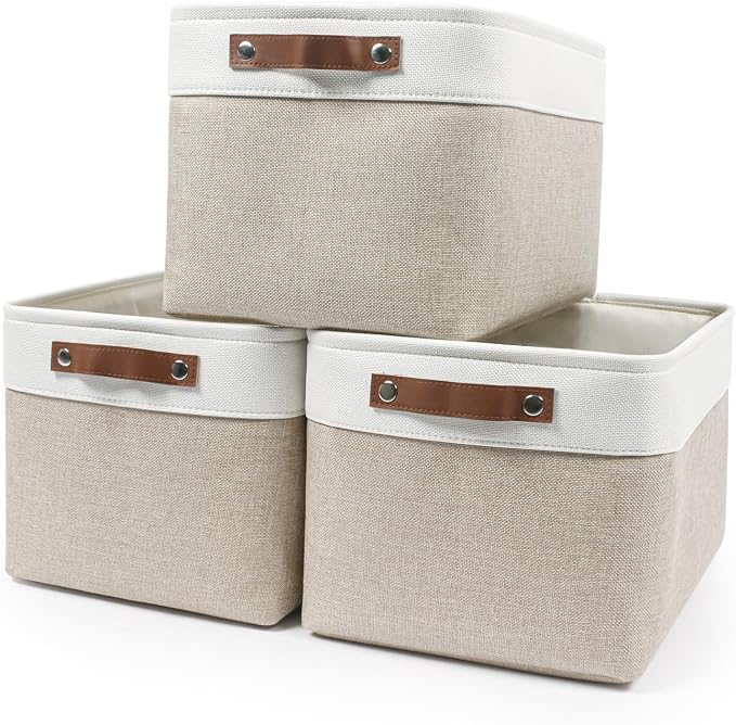 Storage Bins Large Fabric Storage Baskets by Bagnizer