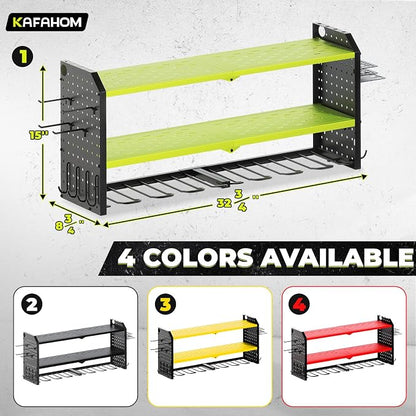 KAFAHOM Power Tool Organizer, Large 8 Drill Holder Wall Mount - Image 6