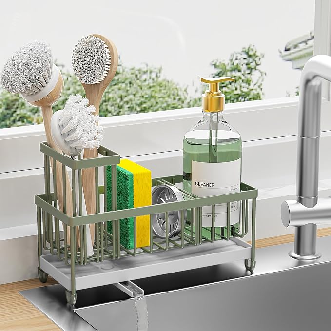 Cisily Sage Green Sponge Holder by CISILYHOMELIFE
