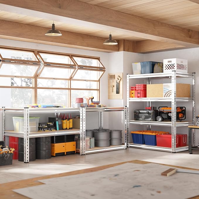 REIBII 60.05" H Storage Shelves 1840LBS Garage Shelving Heavy Duty Shelving 4 - Image 2