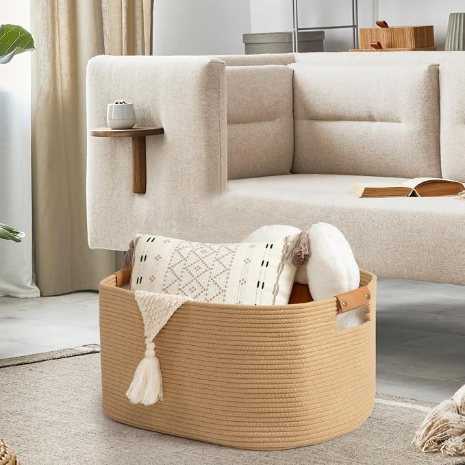 danpinera 108 L Blanket Basket for Living Room, Toy Basket - Image 3
