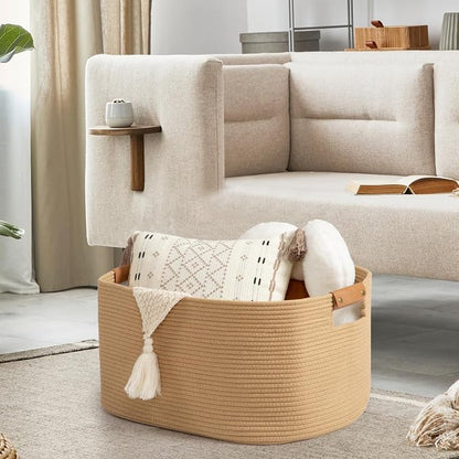 danpinera 108 L Blanket Basket for Living Room, Toy Basket - Image 3