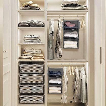 MAX Houser 3 Tier Shelf Hanging Closet Organizer, Space Saver, Closet Hanging - Image 5