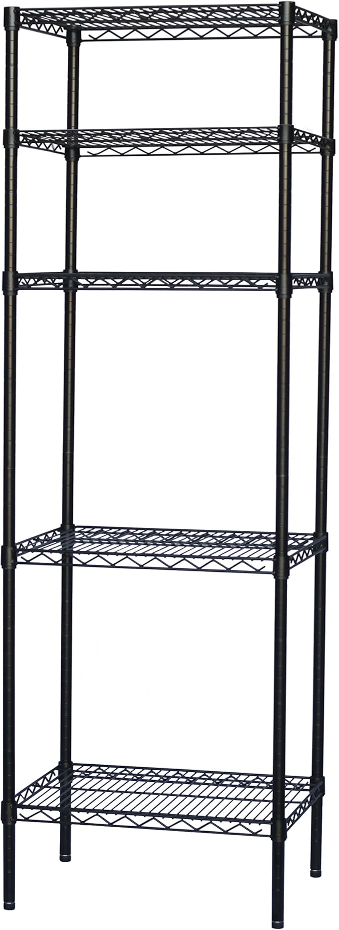 Shelving Inc. 8" d x 30" w x 54" h Black Wire Shelving by ShelvingInc