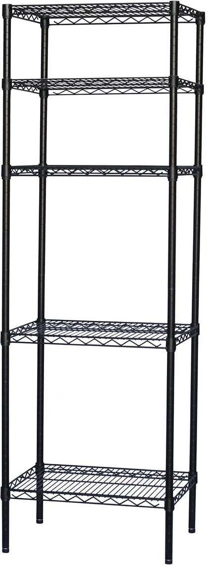 Shelving Inc. 8" d x 42" w x 64" h Black Wire Shelving by ShelvingInc