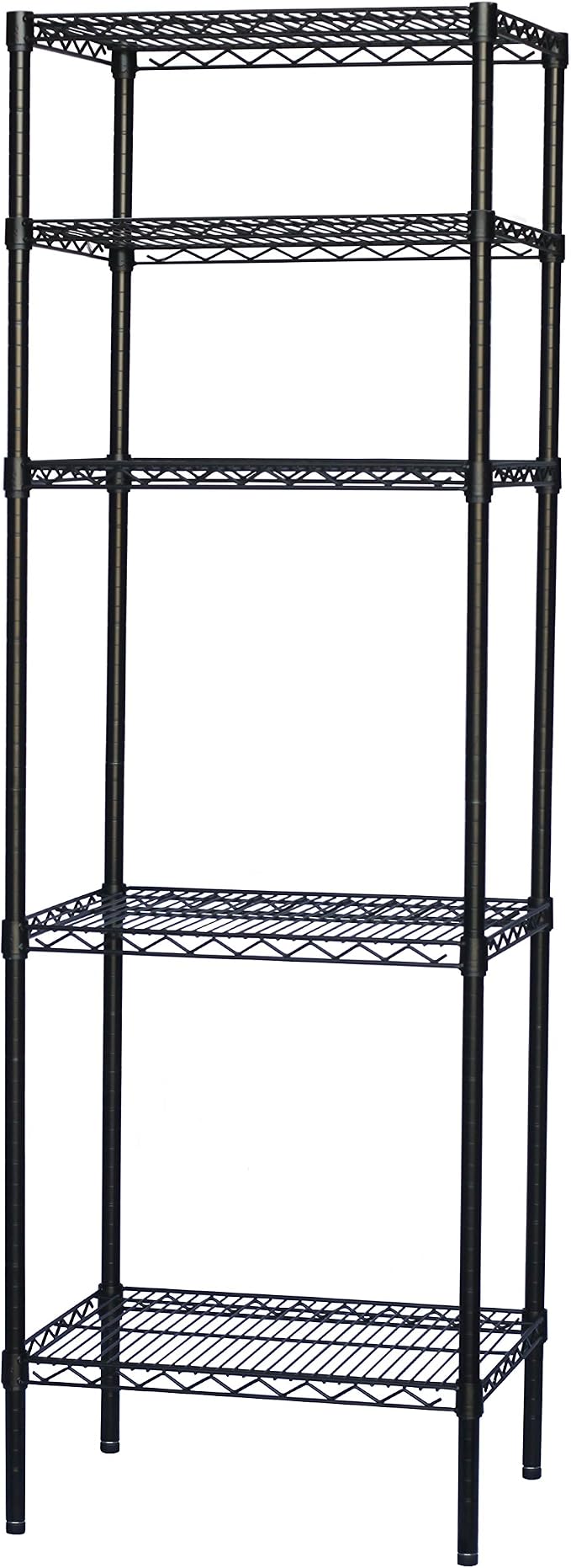 Shelving Inc. 8" d x 30" w x 72" h Black Wire Shelving by ShelvingInc