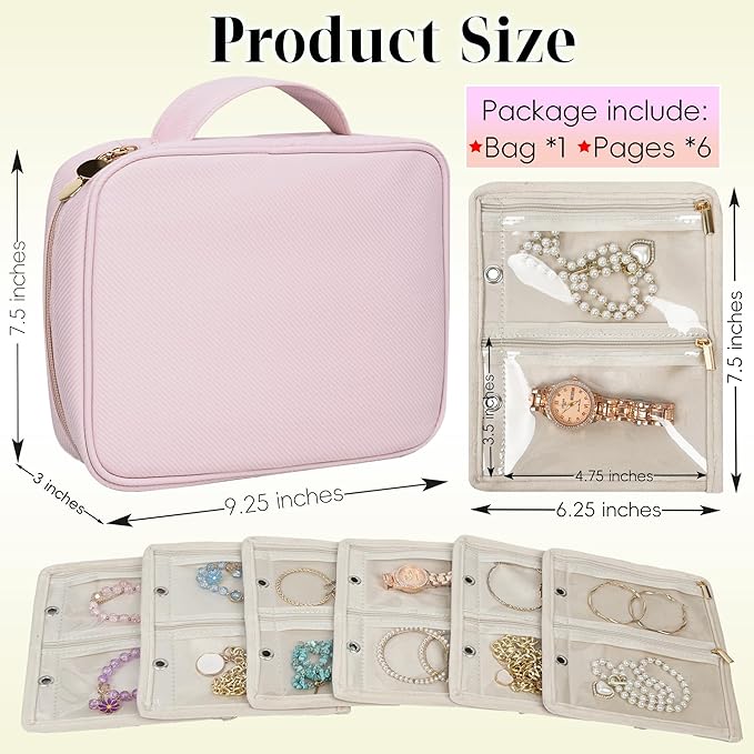 Travel Jewelry Organizer Case, Small Jewelry Bags - Image 2