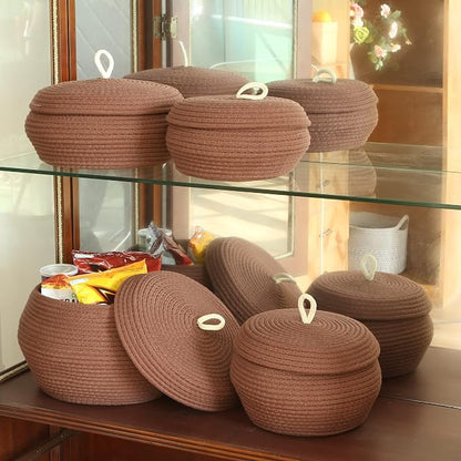 Sea Team Round Cotton Rope Storage Basket - Image 4