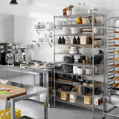 21" Deep x 42" Wide x 86" Height Wire Shelving Kit | 10-Tier | NSF Commercial - Image 2