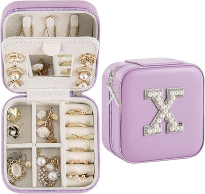 Travel Jewelry Case, Small Jewelry Box Organizer by Unknown