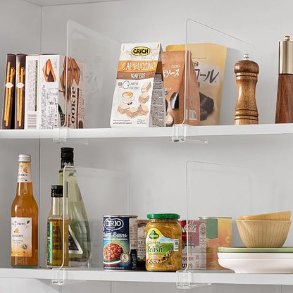 HBlife 12 Inches Tall Clear Shelf Dividers, 18 Pack Purse Organizer - Image 7
