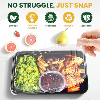 38oz Meal Prep Containers, Reusable Bento Box - Image 5