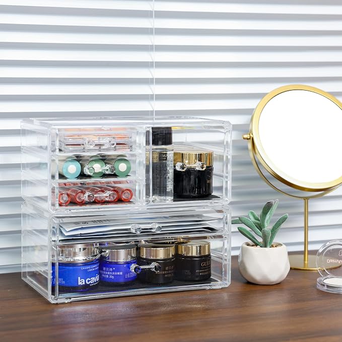 Cq acrylic 2 Pack Clear Desk Organizer - Image 9