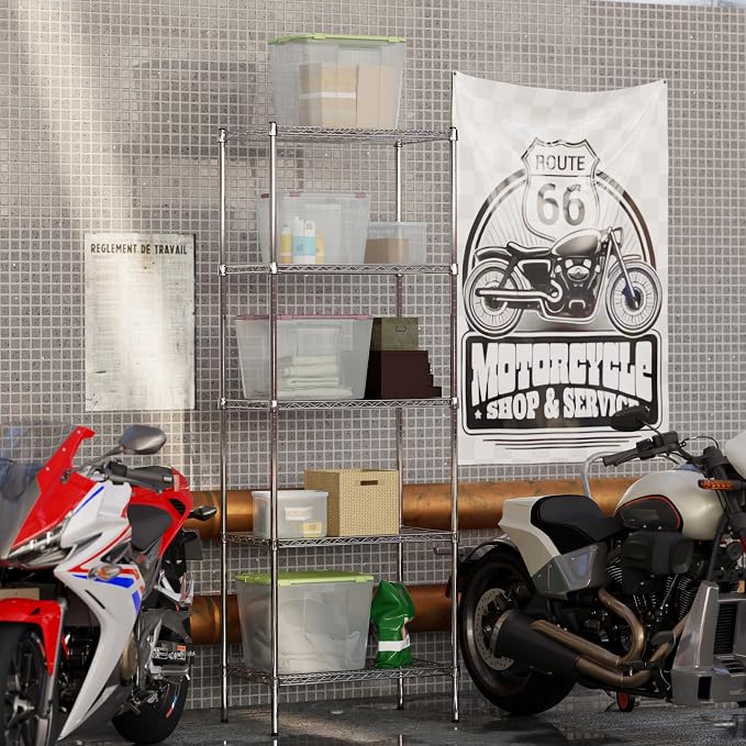 18" Deep x 30" Wide x 86" Height Wire Shelving Kit | 5-Tier | NSF Commercial - Image 6