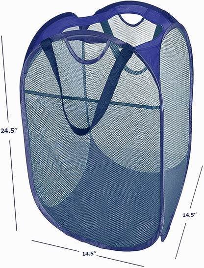 HOUSE AGAIN Strong Mesh Pop-up Laundry Hamper, Quality Collapsible Laundry - Image 2