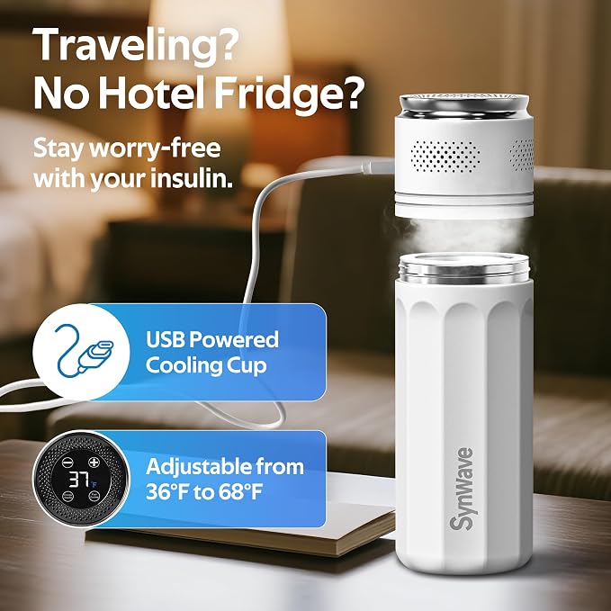 Insulin Cooler Travel Case for 4 Pens, Medication Cooler for Travel - Image 2