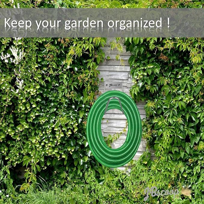 JBscoop Garden Hose Holder Stainless Steel Small Wall Mount Garden Hose Hook - Image 6