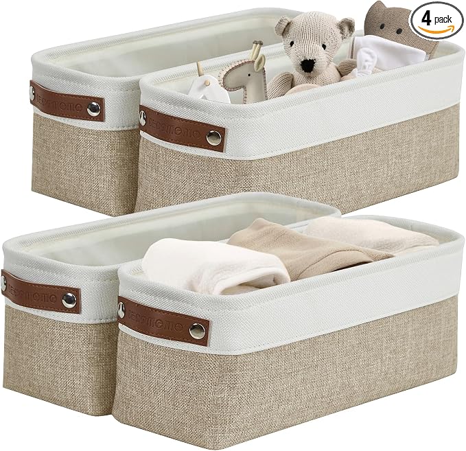 DECOMOMO Narrow Storage Bins Small Baskets by DECOMOMO