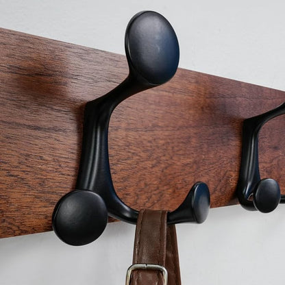 SKOLOO 30-Inch Wood Coat Rack Wall Mount - Image 4