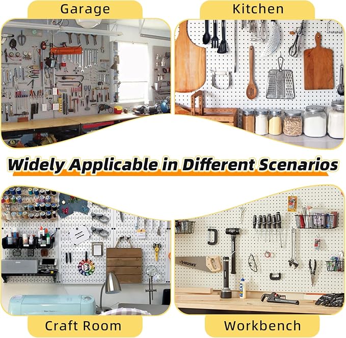 136PCS Metal Pegboard Hooks Organizer Kit - Image 6