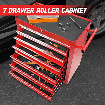 Rolling Tool Chest with 7-Drawer Tool Box with Wheels, Repair Shop - Image 5