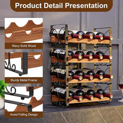 X-cosrack Wine Rack Freestanding Floor - Image 6