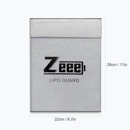 Zeee Fireproof Lipo Battery Bag Explosion-Proof Charging & Storage Organizer to - Image 2