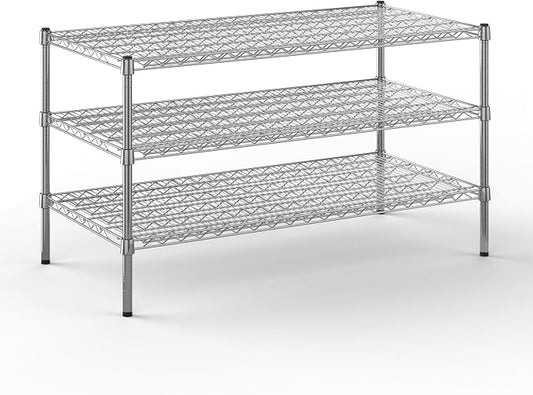 24" Deep x 48" Wide x 27" Height Wire Shelving Kit | 3-Tier | NSF Commercial by Regal+Altair