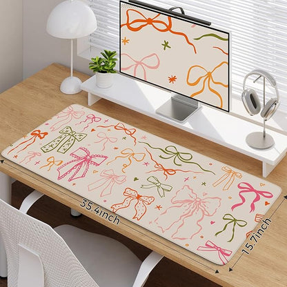 iCasso Desk Mat for Keyboard and Mouse, Large Mouse Pad for Desk, Desk Matt for - Image 2