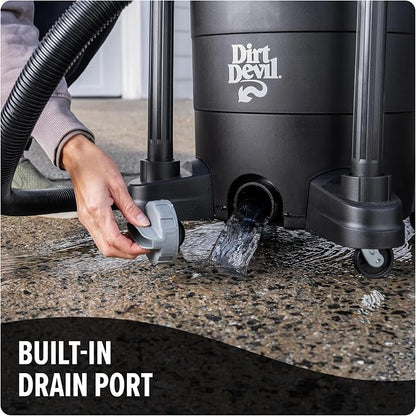 Dirt Devil 8 Gallon Corded Wet Dry Shop Vacuum, Heavy Duty Vacuum - Image 5