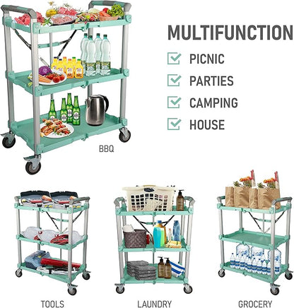 Olympia Tools 89-353 Pack N Roll Collapsible Service Cart, 300LB Capacity - Image 7